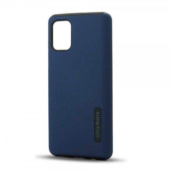 Wholesale Ultra Matte Armor Hybrid Case for Samsung Galaxy Note 20 Ultra (Navy Blue)